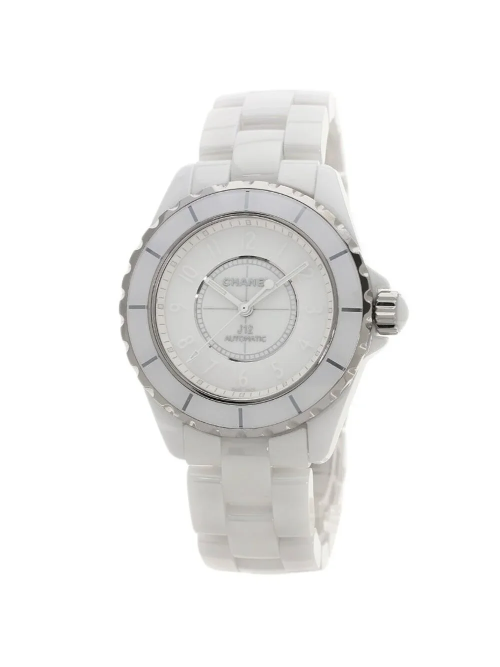 Chanel White Phantom 38 Watch Ceramic